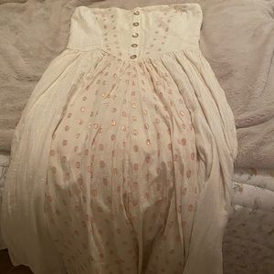 Free people strapless dress